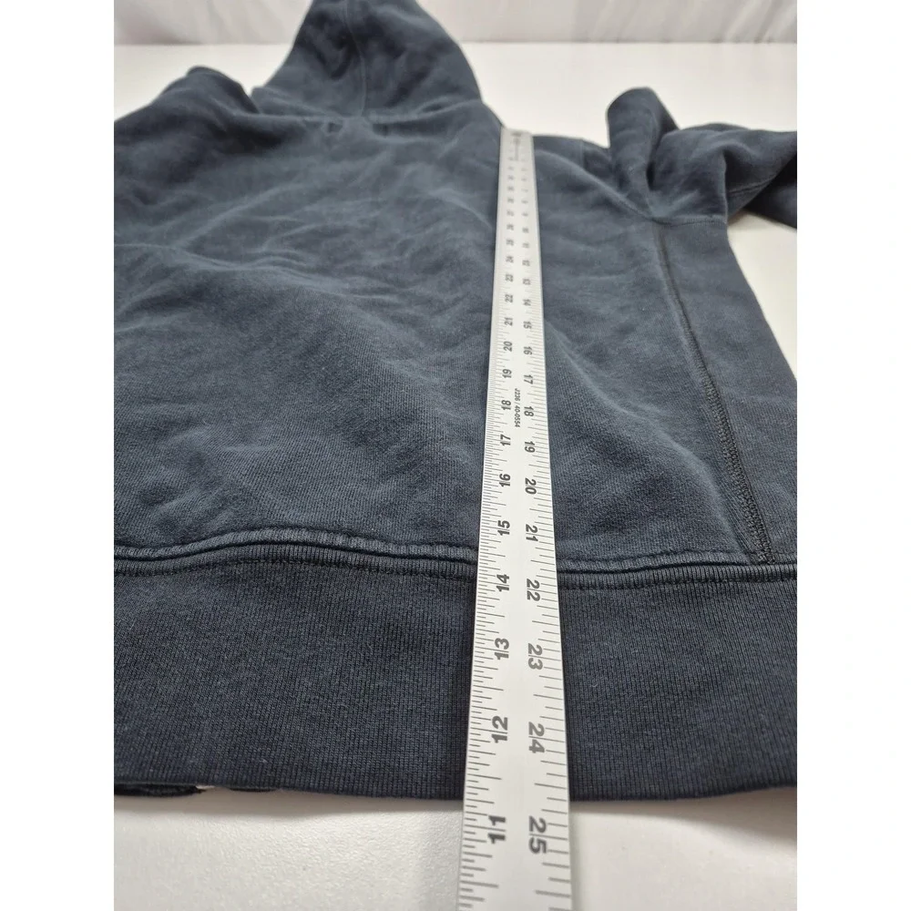 Polo Ralph Lauren Hoodie Mens M Blue Fleece Full Zip Waffle Hood Pony Logo